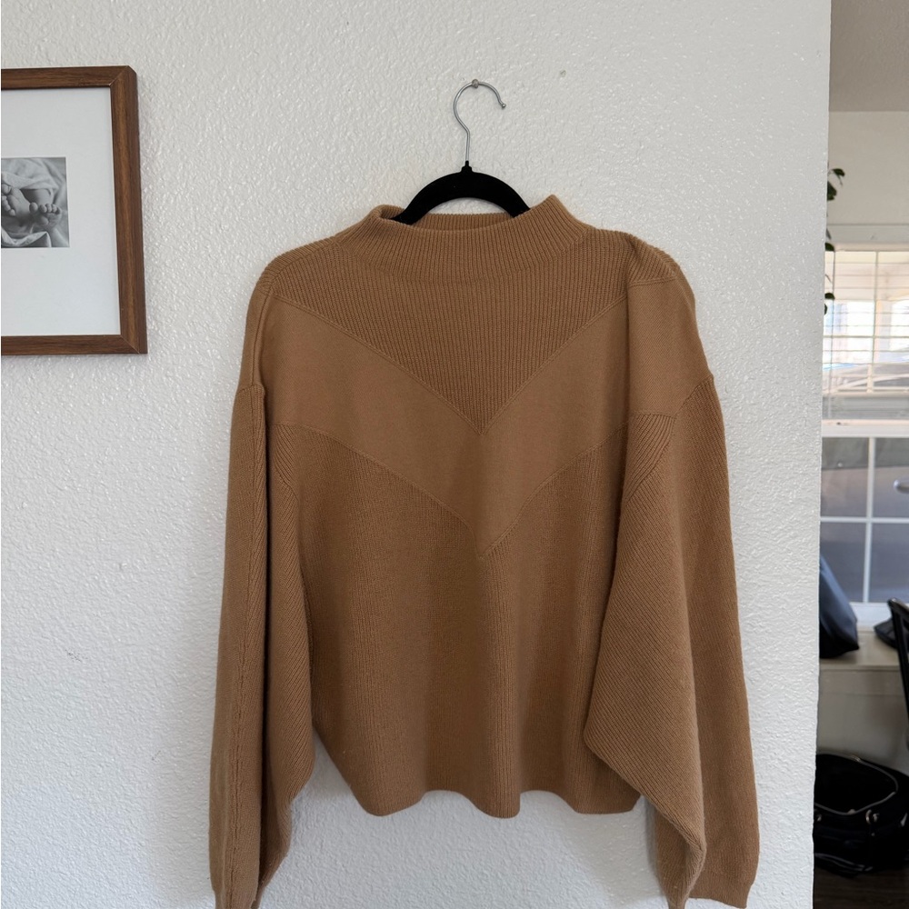 H&M Women's Camel Cowl Neck Sweater